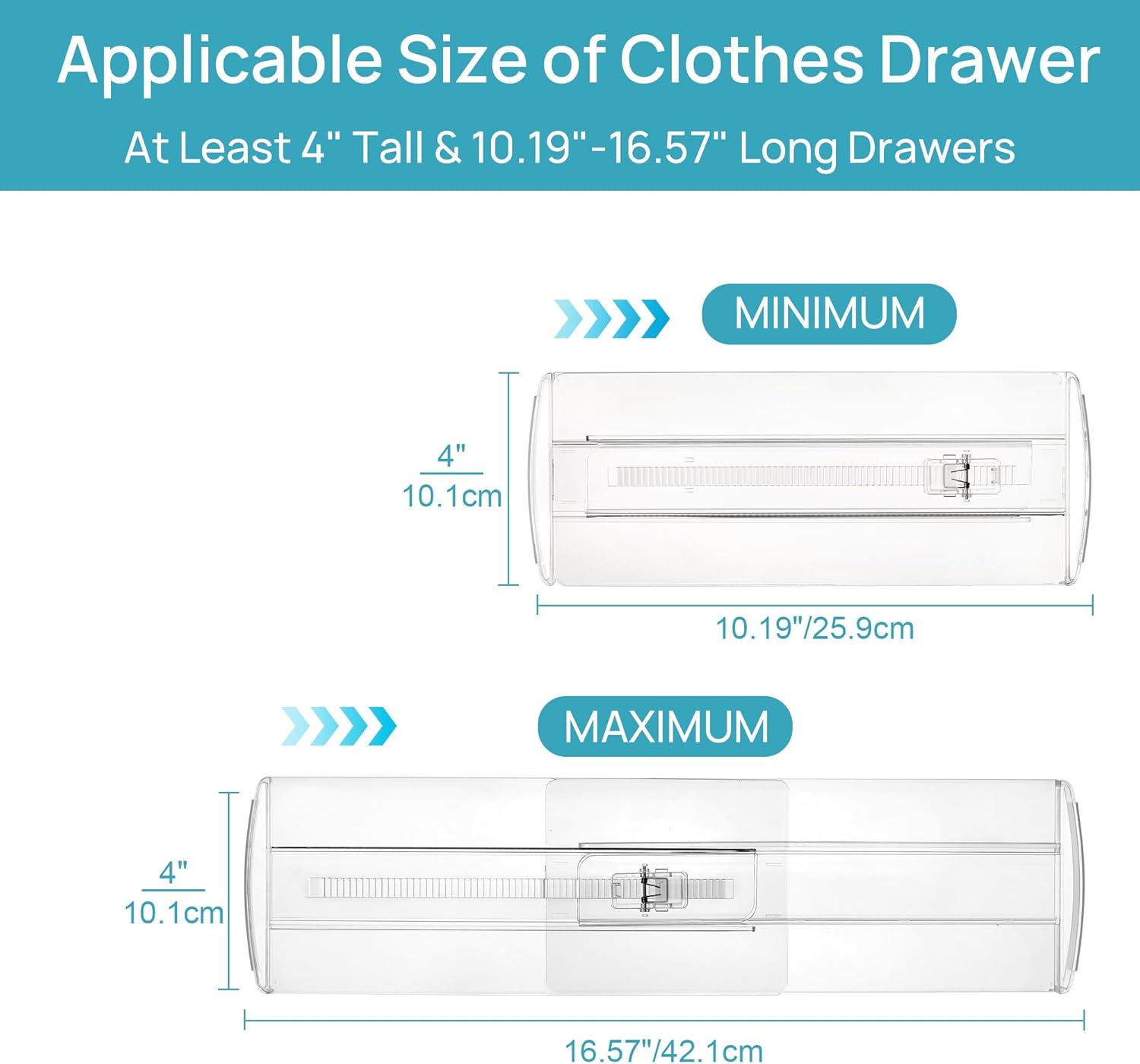 Vtopmart 12 Pack Drawer Dividers and 12 Pack Drawer Organizers