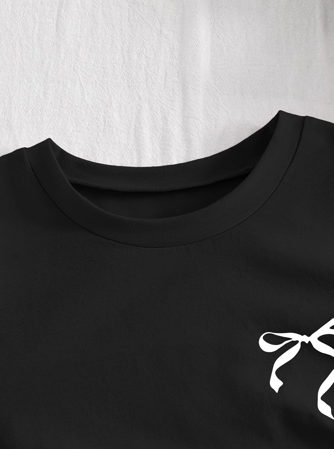 Girls Shirts Cute Summer Preppy Athletic Crop Tops Basic Ruched Graphic Tees - Image 7