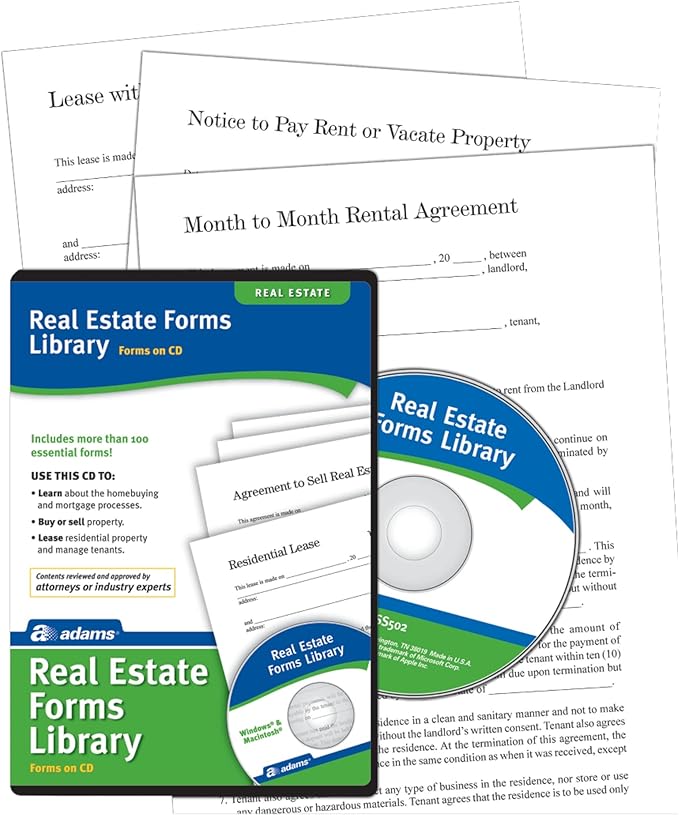 Adams Real Estate Forms Library, Downloadable Product