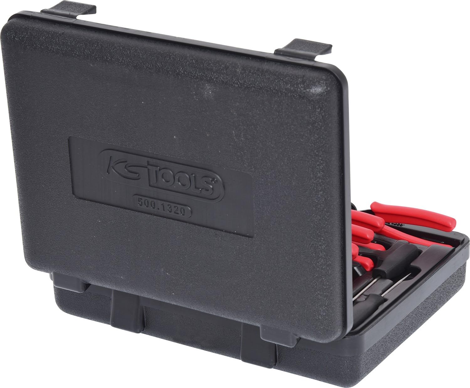 KS Tools 500.1320 Juego de alicates para anillos de seguridad universales, 10 pzs.
