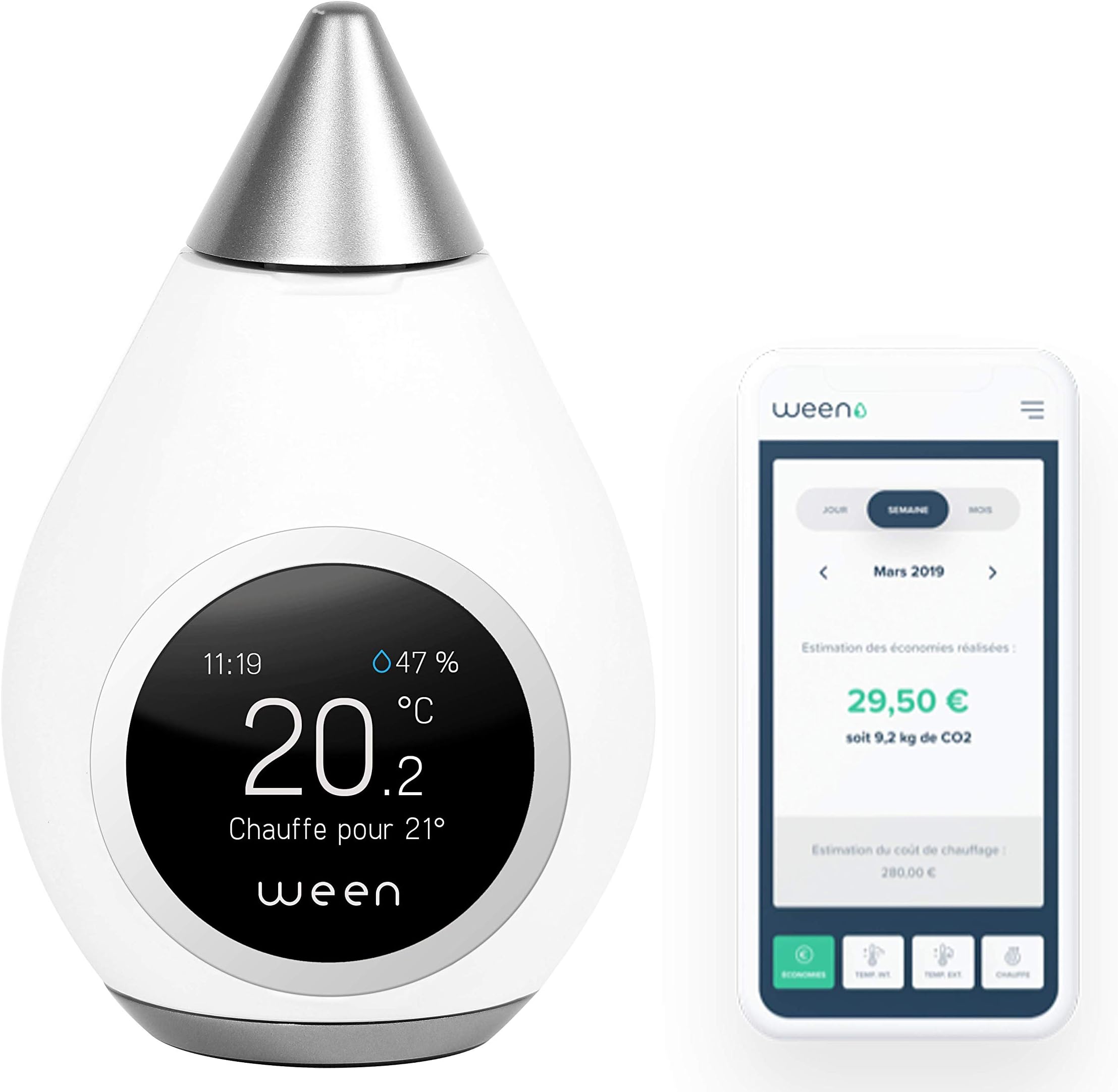 WEEN, the connected thermostat to without thinking about it. Suitable for Electric Radiator and Gas Heating.