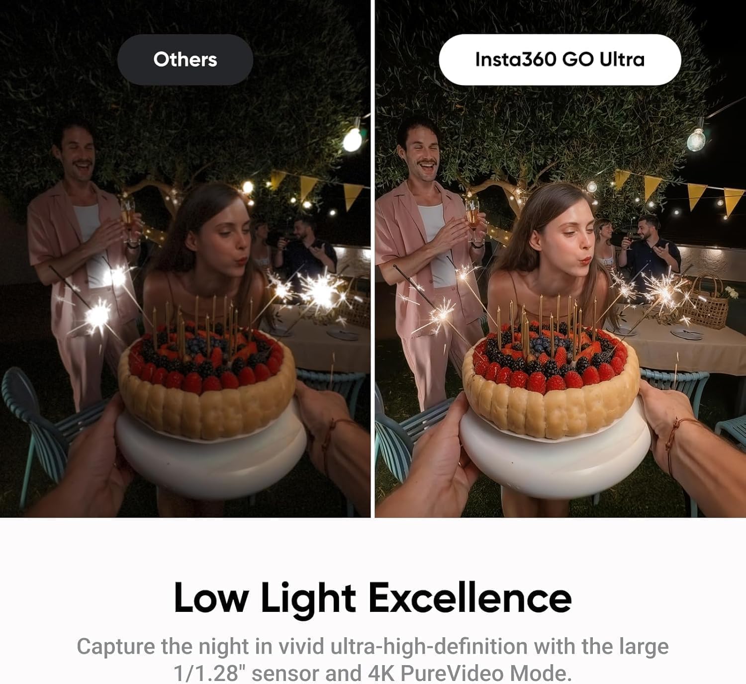 Insta360 GO Ultra Standard Bundle Midnight Black - Tiny Mighty Hands-Free 4K Cam, Lightweight, Low Light Excellence, Mount Anywhere, FlowState Stabilization, 200 Min Battery Life