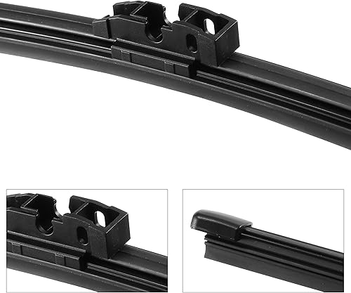 Miniatura 4 de X AUTOHAUX 1 limpiaparabrisas trasero de 14.173in, 14 pulgadas, repuesto para Volvo Xc70 2007-2022 de plástico, negro