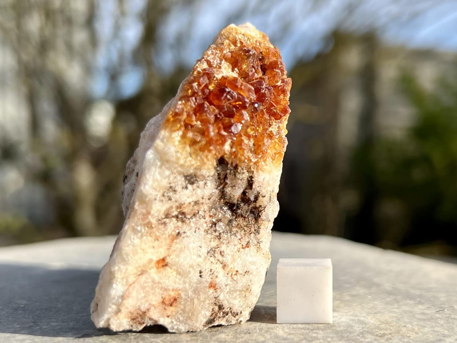 SilverGeo Citrine Spiritual Healing Crystal Mineral Stone RSA709 100% Genuine