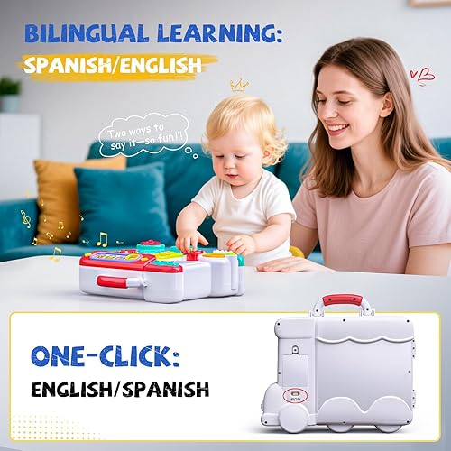 Miniatura 6 de Busy Board - Juguetes Montessori de regalo para niños de 1 a 2 años, juguetes Montessori educativos tempranos para niños de 1 a 3 años, regalos de