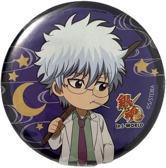 ①銀魂 坂田銀時 缶バッジ J-world 銀河侍伝説銀八ホスト 銀魂 坂田銀時 缶バッジ J-world 銀河侍伝説ウォーターフェス銀