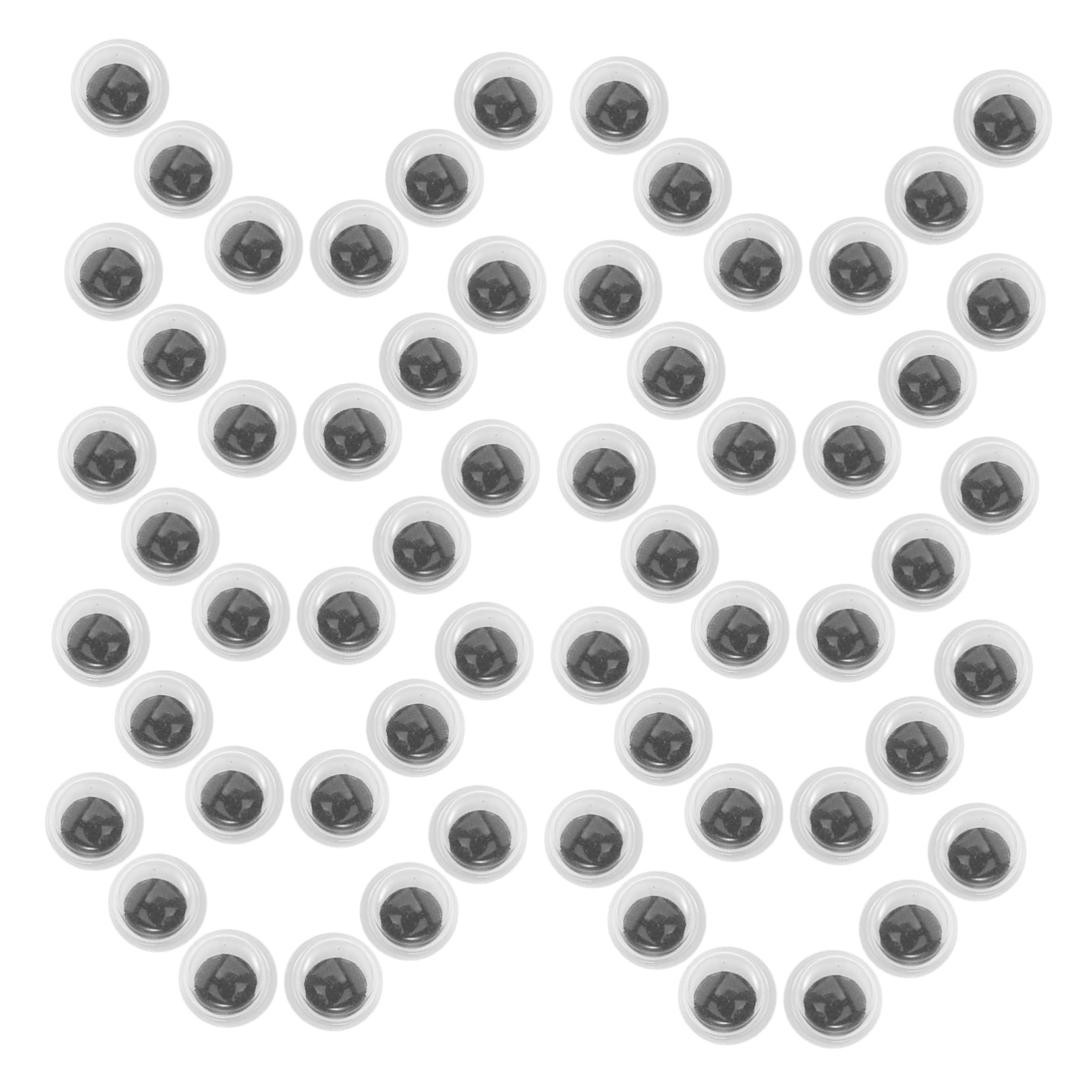 HOMSFOU Giant Black White Googly Eyes 180 Pcs Self Adhesive Craft Eyes Wiggly Look for Kids DIY Projects