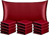 Vista 146 de NTBAY - Fundas de almohada de satén para cabello y piel, fundas de almohada sedosas de lujo con cierre de sobre.