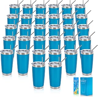 IEOVIEE 32 Pack 20oz Bulk Tumbler