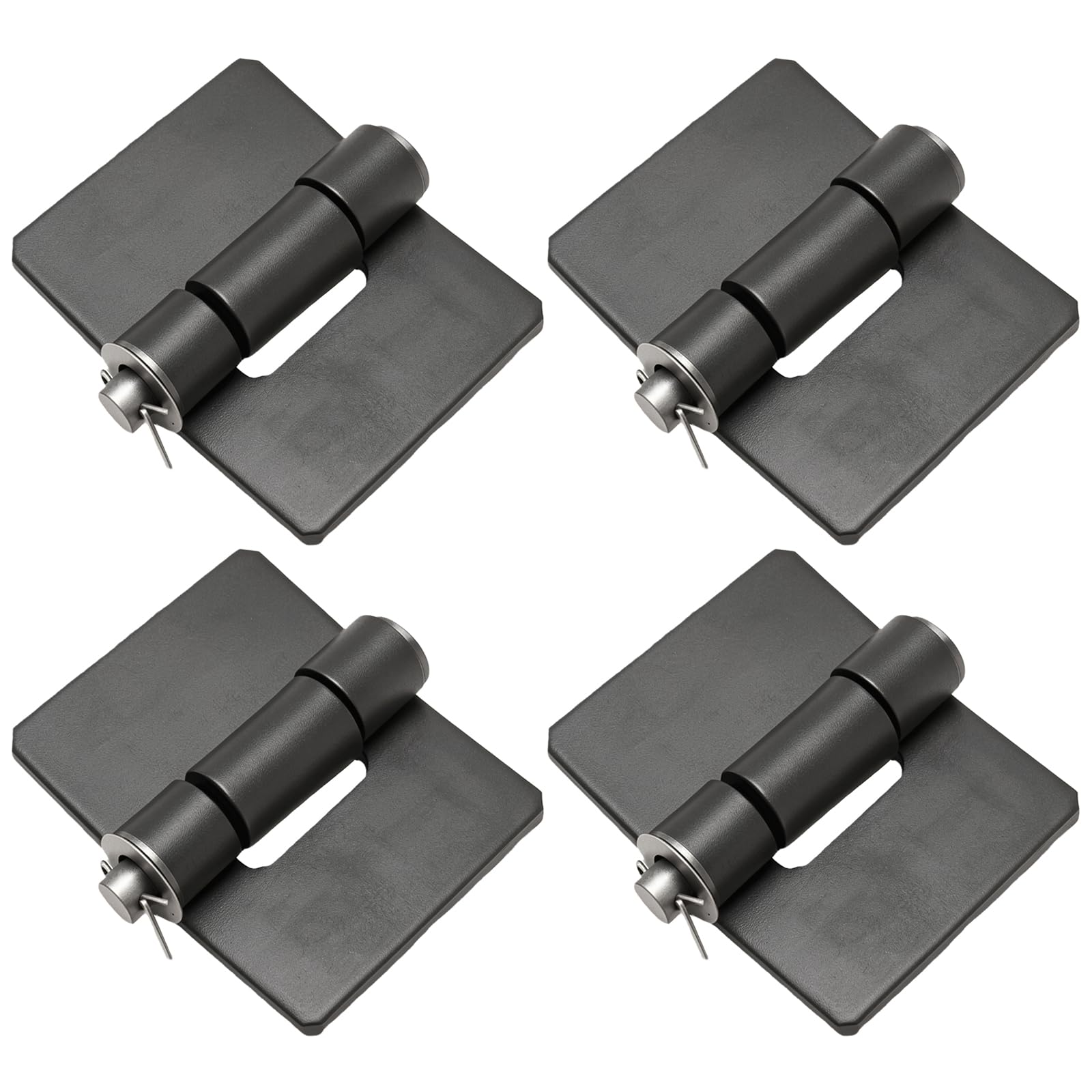 Hoypeyfiy Heavy-Duty Weldable Hinges, 92mm x 70mm x 4.5mm Metal Door Hinges, Ideal for Industrial and Residential Applications (4)