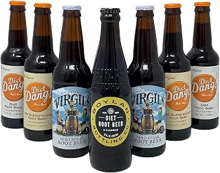Diet Root Beer Sampler 12-Pack - 12oz Glass Bottles - Variety Case of Craft Diet Root Beer Brands from Across the Country - Gourmet Specialty Sodas - Hard to Find Flavors