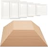 Sunnychicc 5 Pcs Ceramic Mold for Clay Wooden Pottery Clay Molds for Pottery Ceramic Plate for Slump Tools for Handbuilding CraftSquare,6.14-10.87