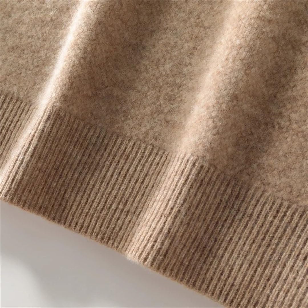 Men Pullover Fall Winter Thick Sweater Smart Casual Merino Wool Comfort Athletic Cotton Blend Clothing