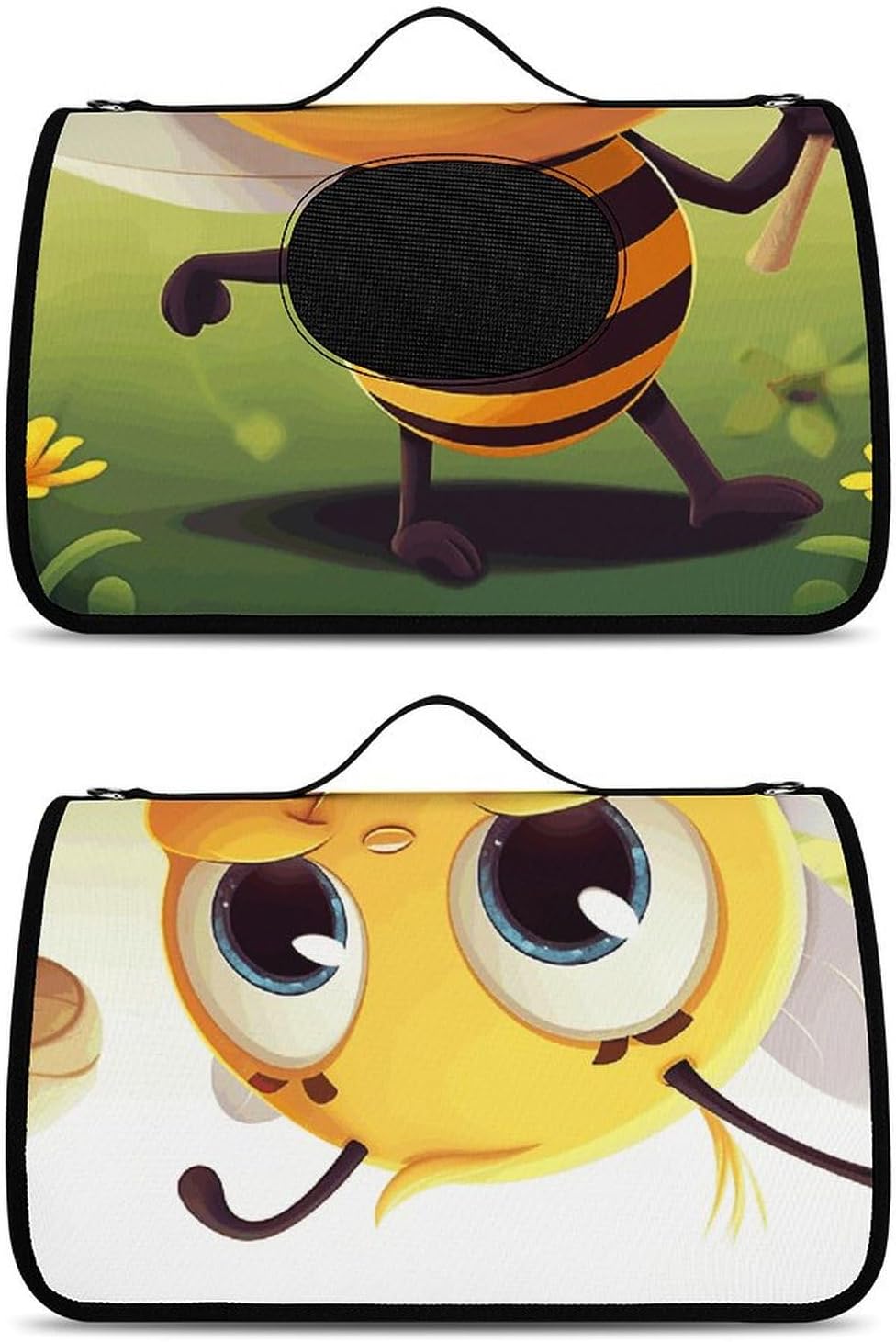 Pet Handbags, Honey Beem Printed Pet Handbags,folding Pet Bags,new Pet Handbags,universal Pet Handbags, 45X26X23.5cm