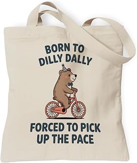 Canvas Tote Bag Aesthetic for Women, Humor Reusable Canvas Shoulder Bag for Shopping Daily Use