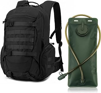 Mardingtop 35L Tactical Backpack with Rain Cover + 2.5L Hydration Bladder