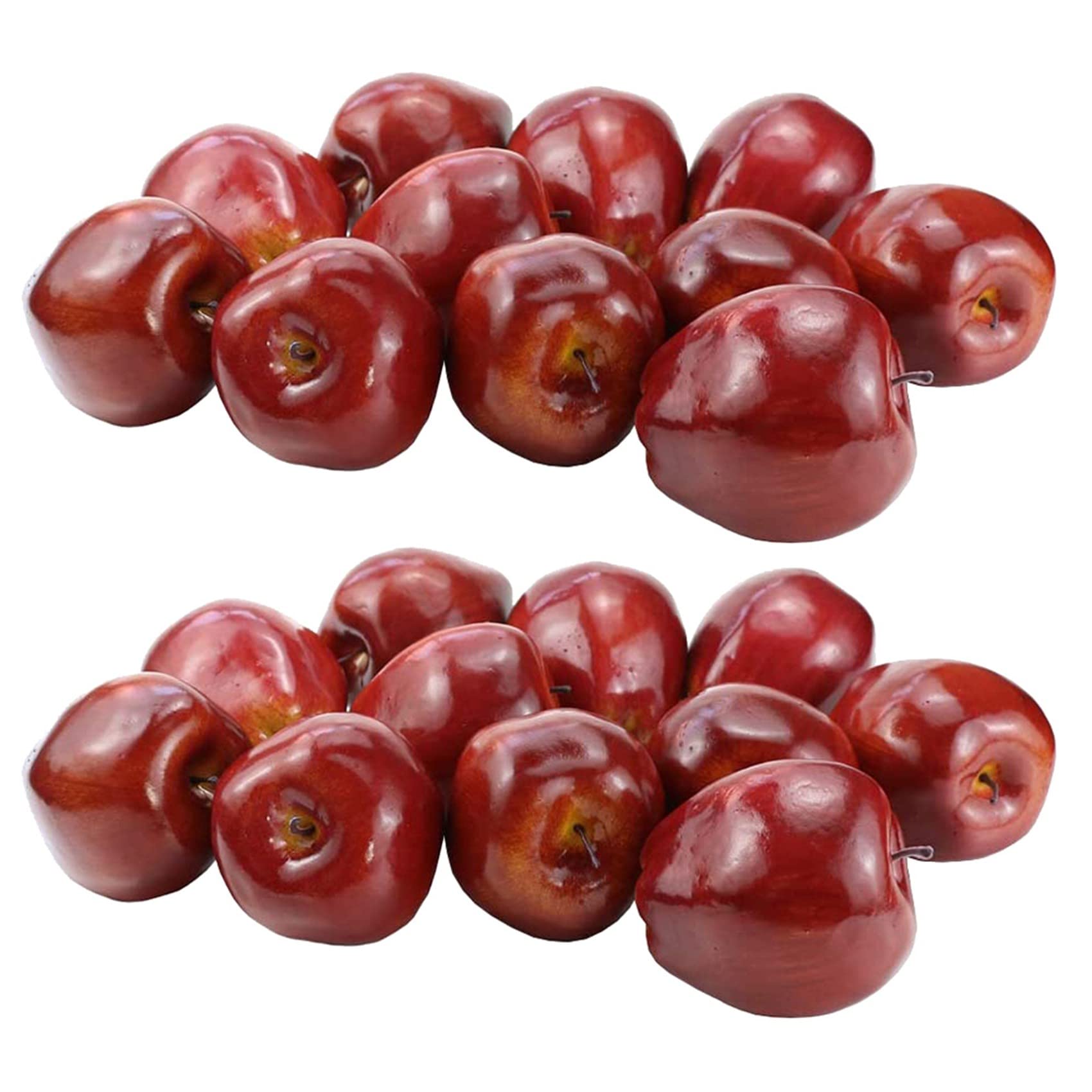 Hndhbfgrt 24 Pcs Fake Fruit Artificial Lifelike Simulation Red Home House Decor for Still Life Kitchen Decor