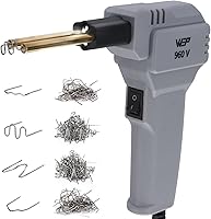 Vista 10 de Kit de soldador de plástico WEP 960-V 110V con luces LED con 200 grapas calientes y alicates para soldadura de plástico de parachoques de coche