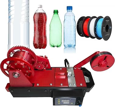 3D Printer Extruder Filament Maker, Desktop 3D Printer Extruders, Extrusion Diameter 1.75mm, Digital Temperature Control, PET Bottle Recycling, for Families, DIY Makers, Small Studios