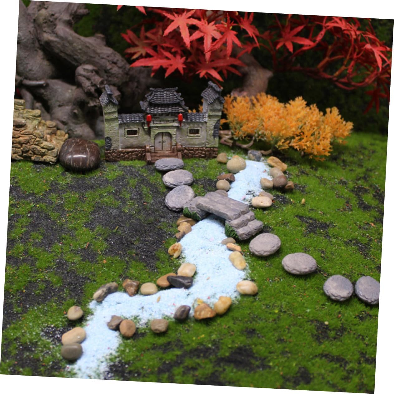 Toyvian Miniature Resin Bridge Model for Succulent Pot DIY Decor