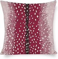 Vista 9 de POMOTER Fundas de almohada de antílope, fundas cuadradas de lino con estampado de antílopes de animales de leño, color azul y blanco, funda