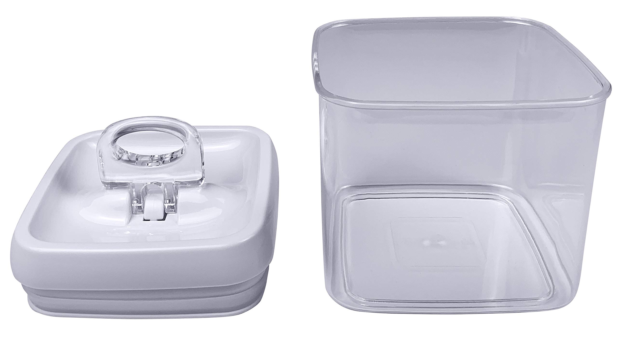 Snap-N-Store Food Storage Container Set, Includes (4) 4.75 x 6.5 x 4.75 Inch Containers, SNS01577