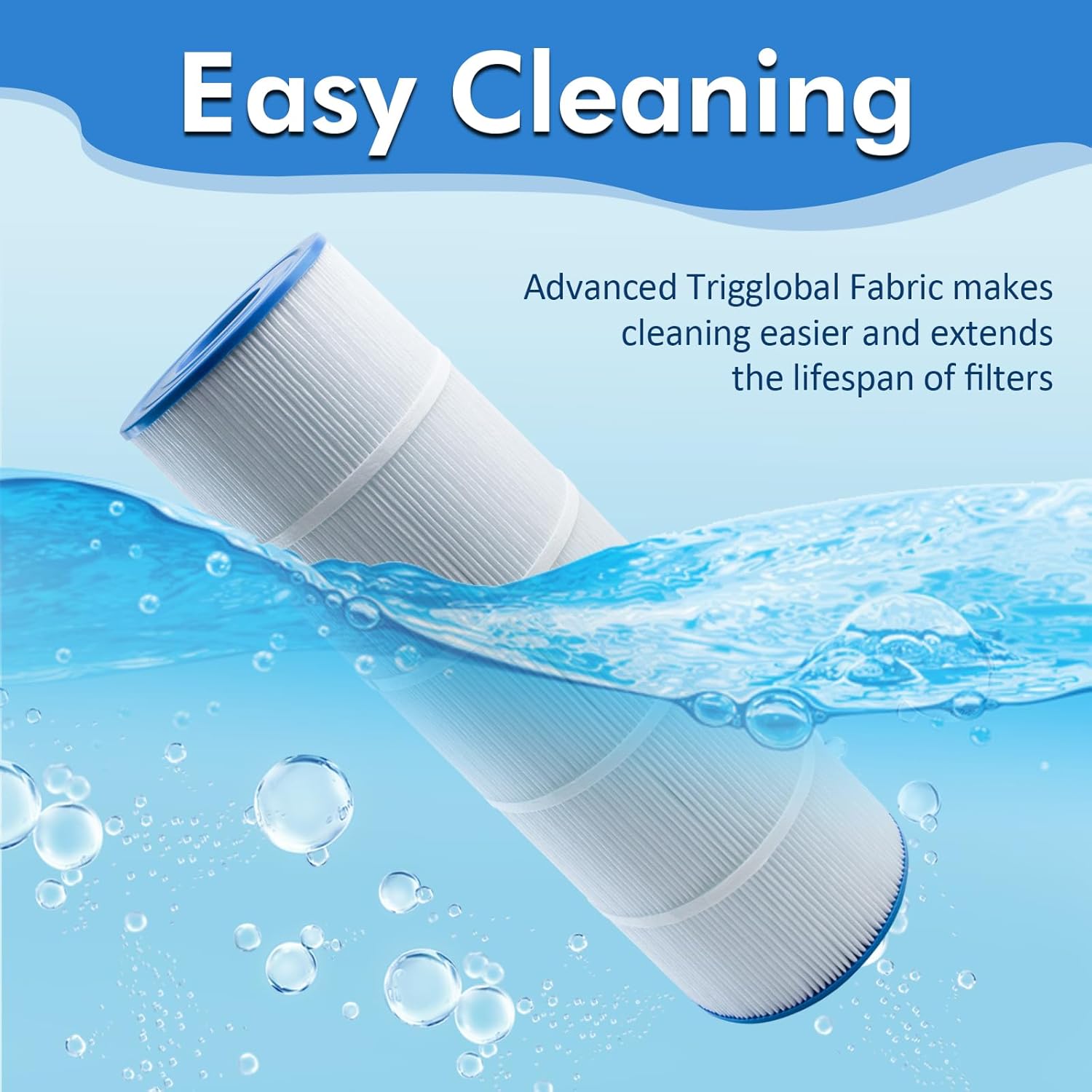 CCP420 Pool Filter Cartridge Replacement for Pentair CCP420, 178584, Ultral-A6, Unicel C-7471, 817-0106, R173576, Filbur FC-1977, 570-0425-07,Clear Plus 420, L x OD: 26"x7", 420 sq.ft.