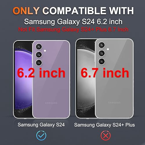 Miniatura 10 de Funda protectora para Samsung Galaxy S24 Plus, cuerpo completo, resistente, a prueba de golpes, con correa de cordón, protector de pantalla de