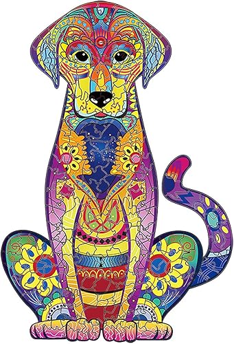 Rompecabezas de madera para adultos, rompecabezas de animales, rompecabezas mágicos de forma única, juego familiar, decoración de pared,