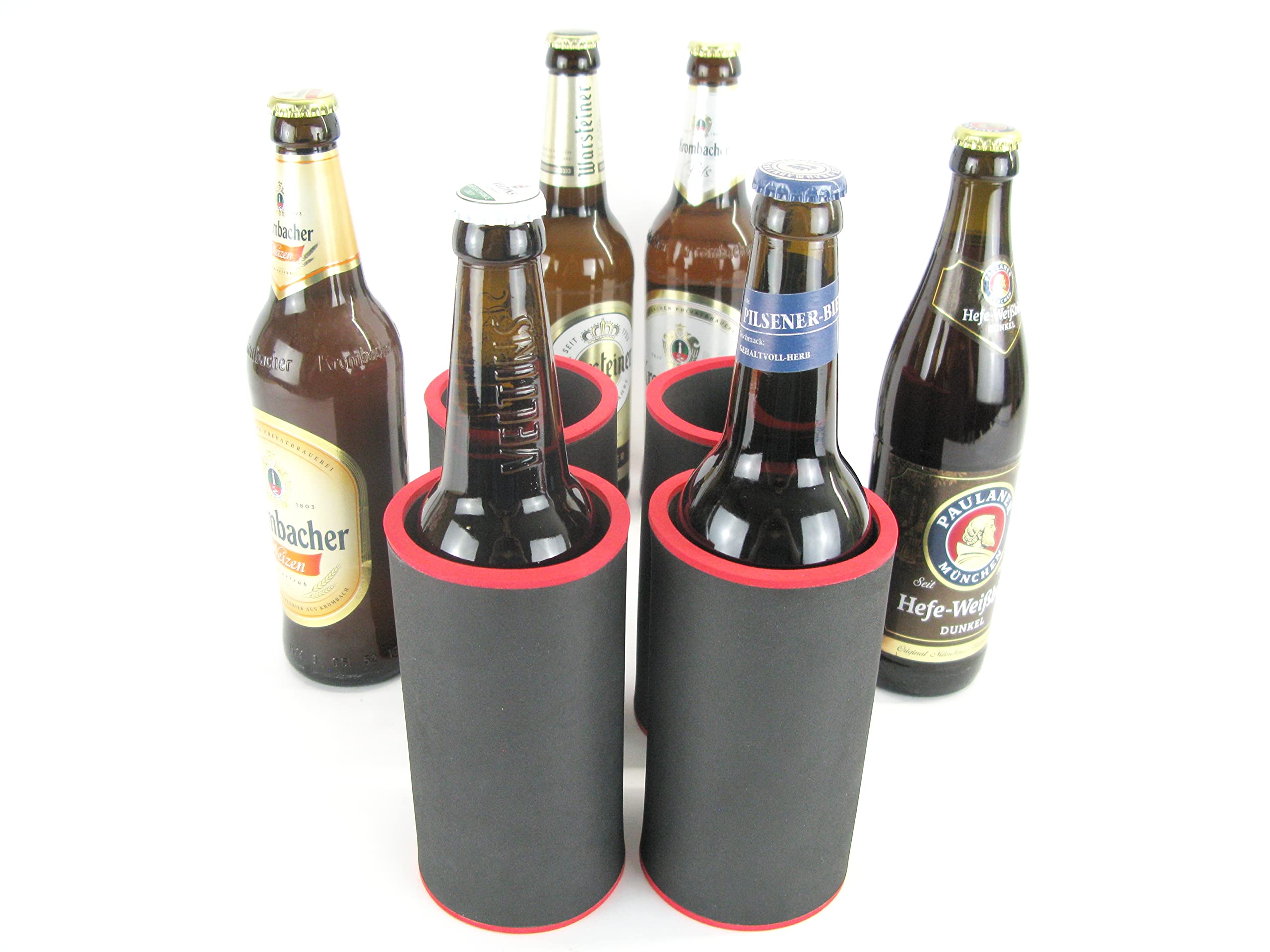 Kleurrijk mengsel - Set van 5 Drankkoelers 0,5 l fles - Bierkoeler