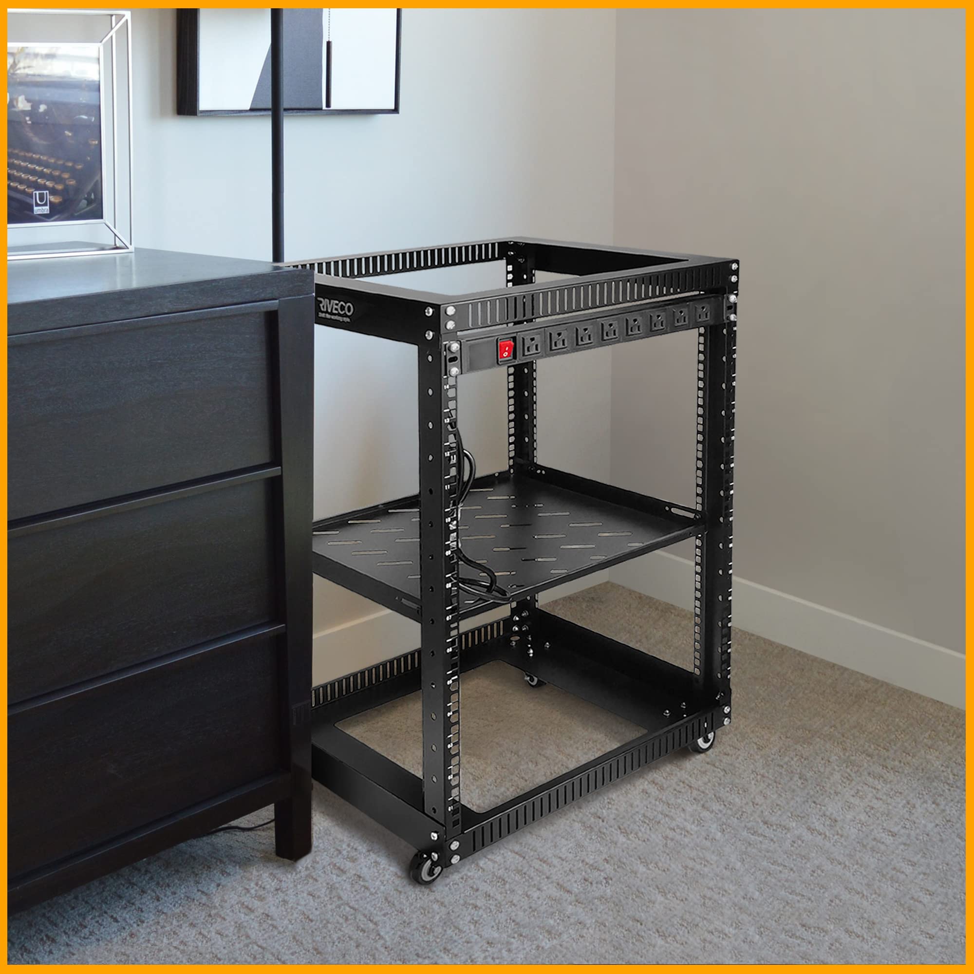 uniko小物ラック Amazon.com: RIVECO Server Rack Shelf Vented Rack Mount