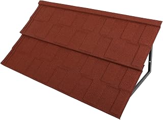 Metall-Fenstermarkise 128 x 37,5 cm, Rot, Stahl | Für Fenster, Türeingänge und Veranden; hilft gegen direkte Sonne und Regen.