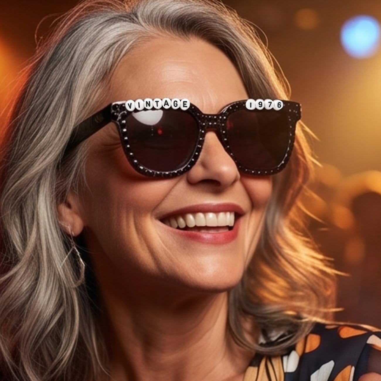 40th Birthday Sunglasses for Men and Women - Vintage 1986 Black Diamond Glasses for 40th Birthday Party Decors image 5