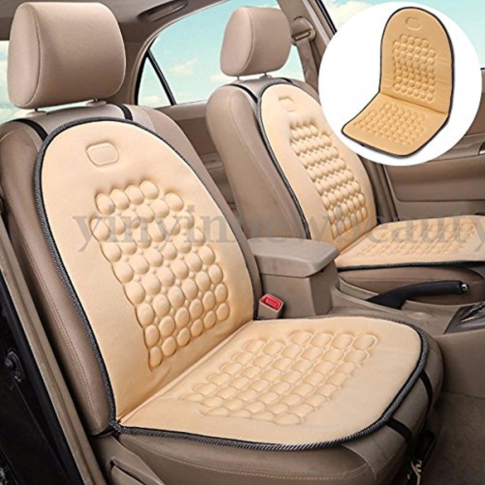 Good Beige Car Seat Cushion Therapy Massage Padded Bubble