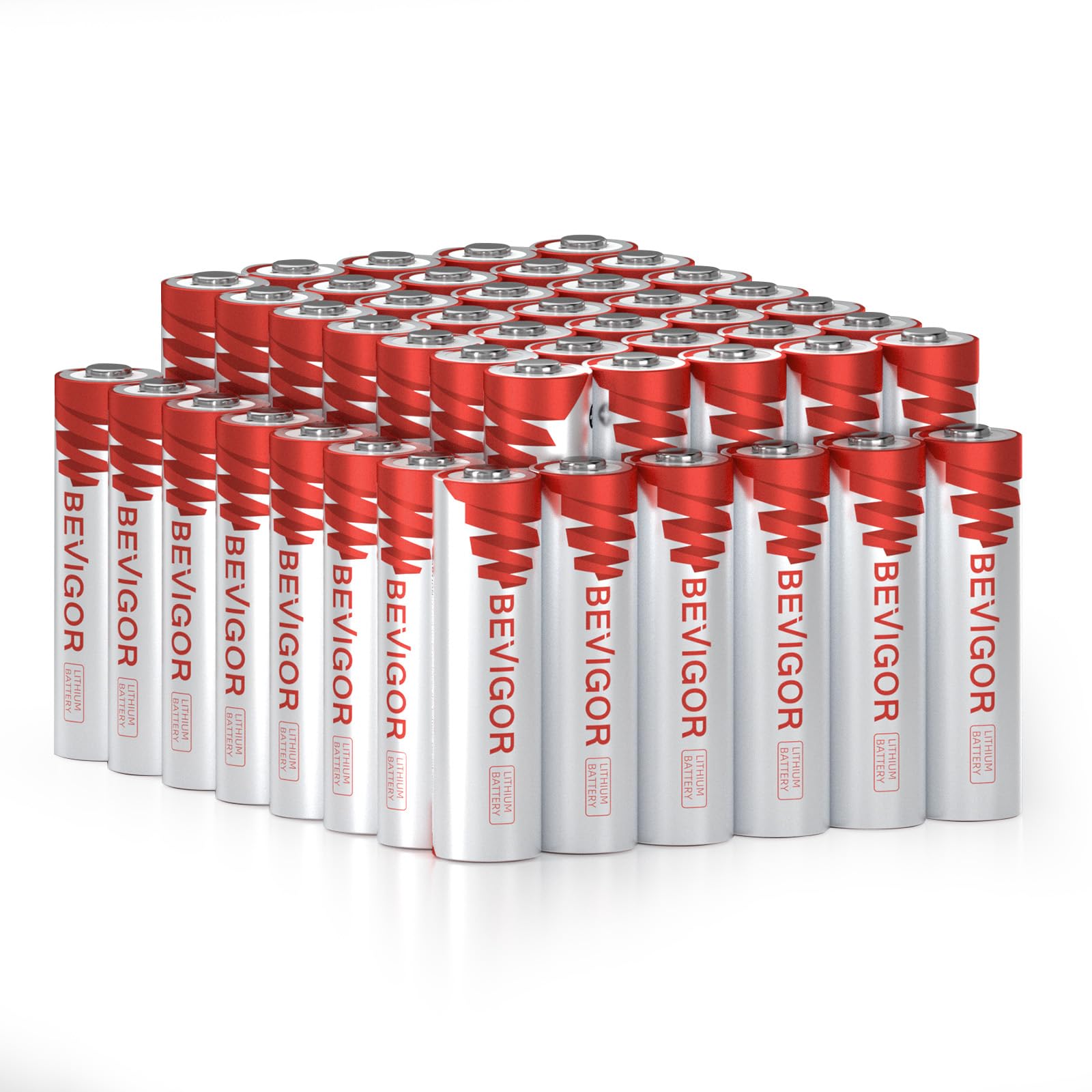 BEVIGOR Lithium Batteries AA Size AA Battery 48 Pack 3000mAh Double A Battery 1 5V Longer Lasting Lithium