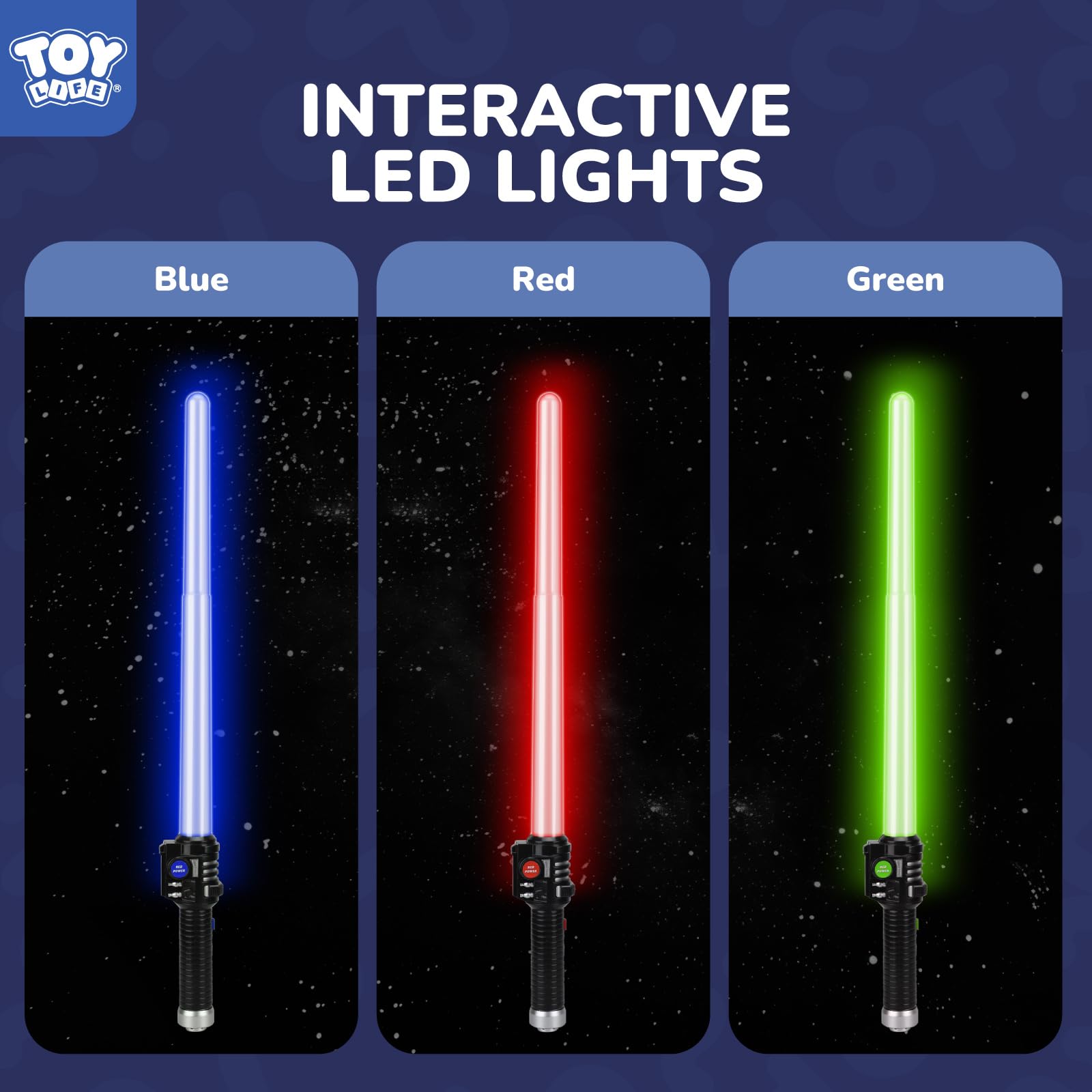プレミアム セーバー ライトセーバー風 トイ Amazon | TOY Life ライトアップセイバー – 3個パック ライト