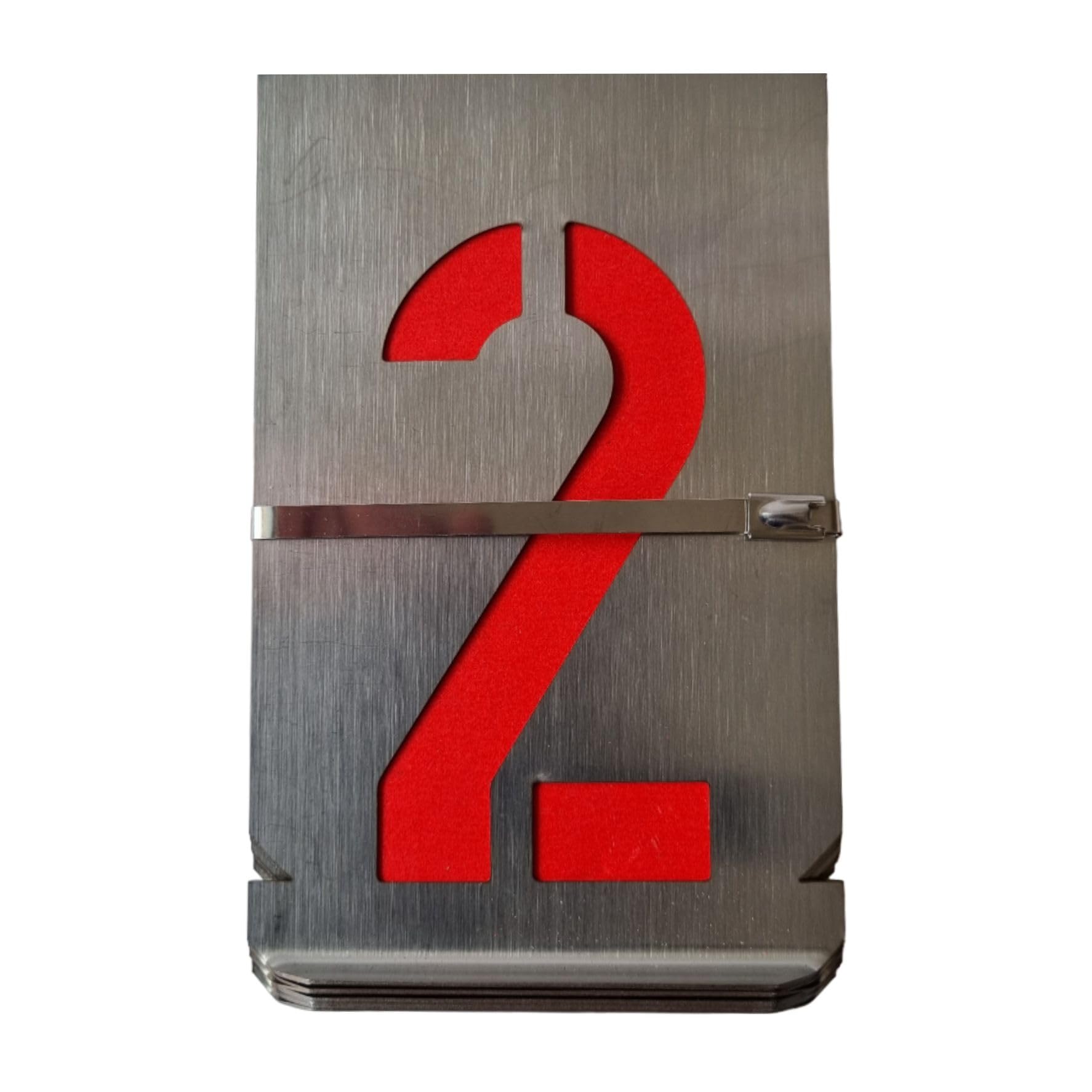 Zahlen Schablonen-Set (0-9), Kunststoff Online Kauf Produktbild-Vorschau 9