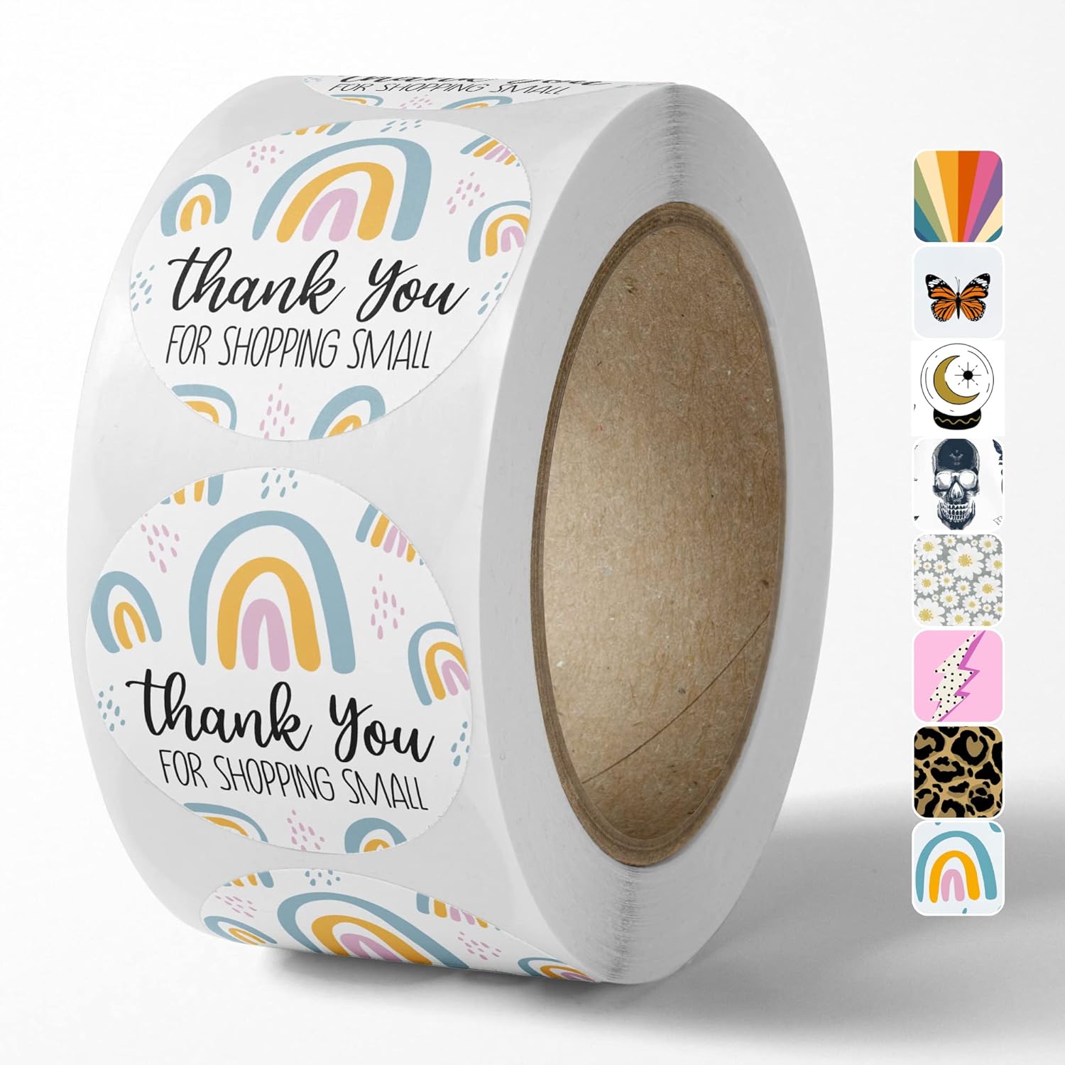 Crea Tus Propias Etiquetas De Agradecimiento, 500 Piezas, Etiquetas De Agradecimiento Para Pequeñas Empresas, Etiquetas De Embalaje Con Diseño Floral Para Etiquetas Personalizadas