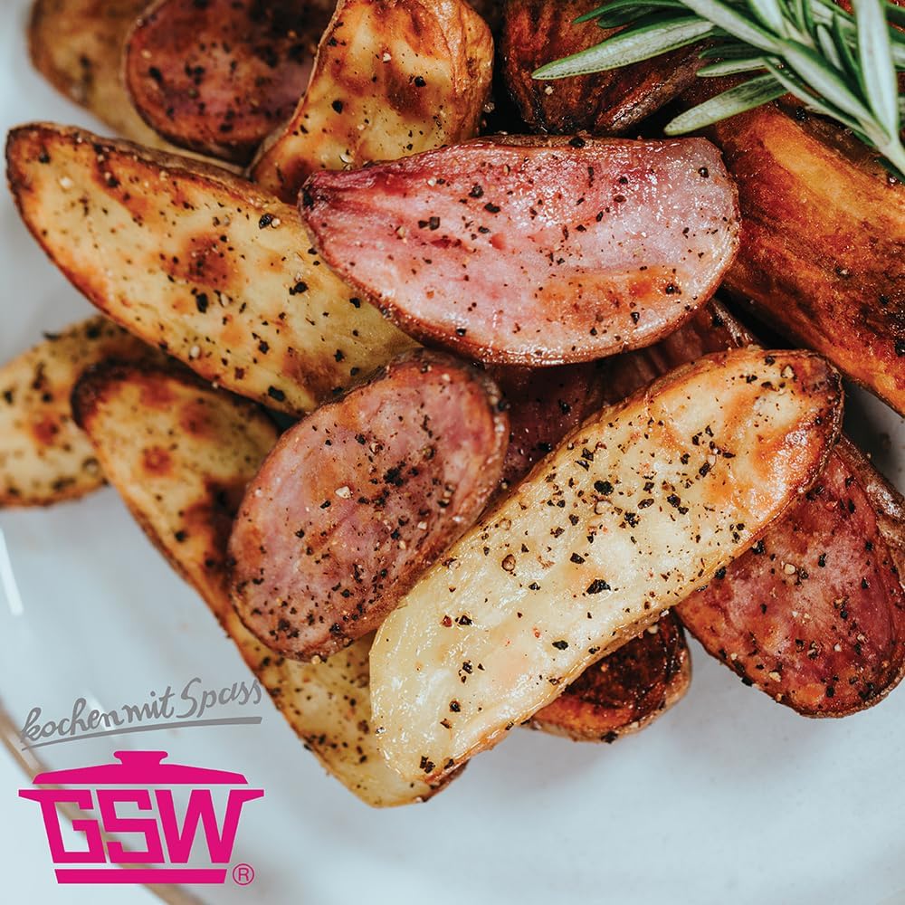 GSW Gastro Pan Set Traditional Forged Iron 2 Pieces Silver