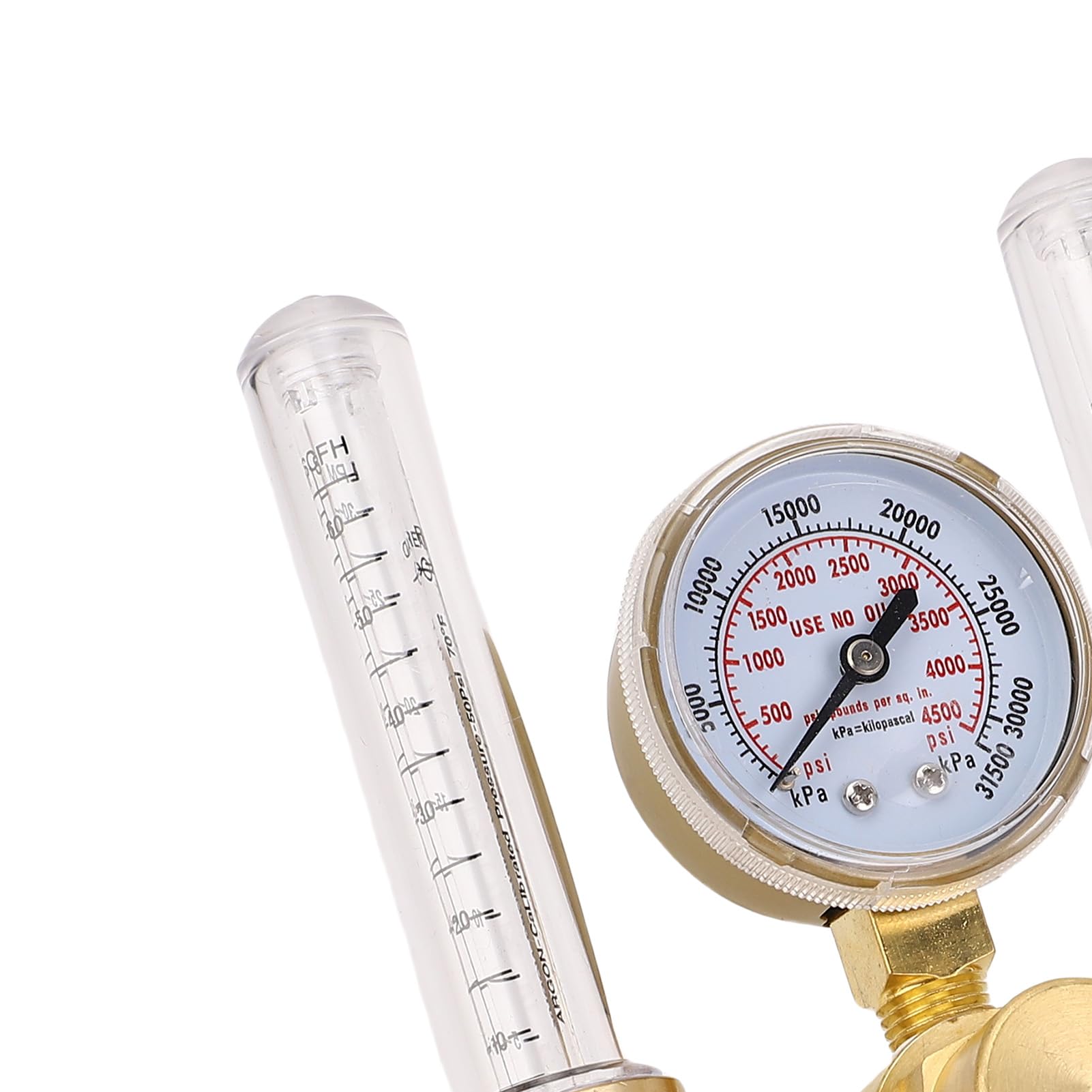 Generic Przepływomierz Argonowy z Podwójnym Wyjściem Niezawodny Regulator Gazu z Mosiądzu do Precyzyjnych zastosowań MIG TIG 0-60CFH 0-4500PSI
