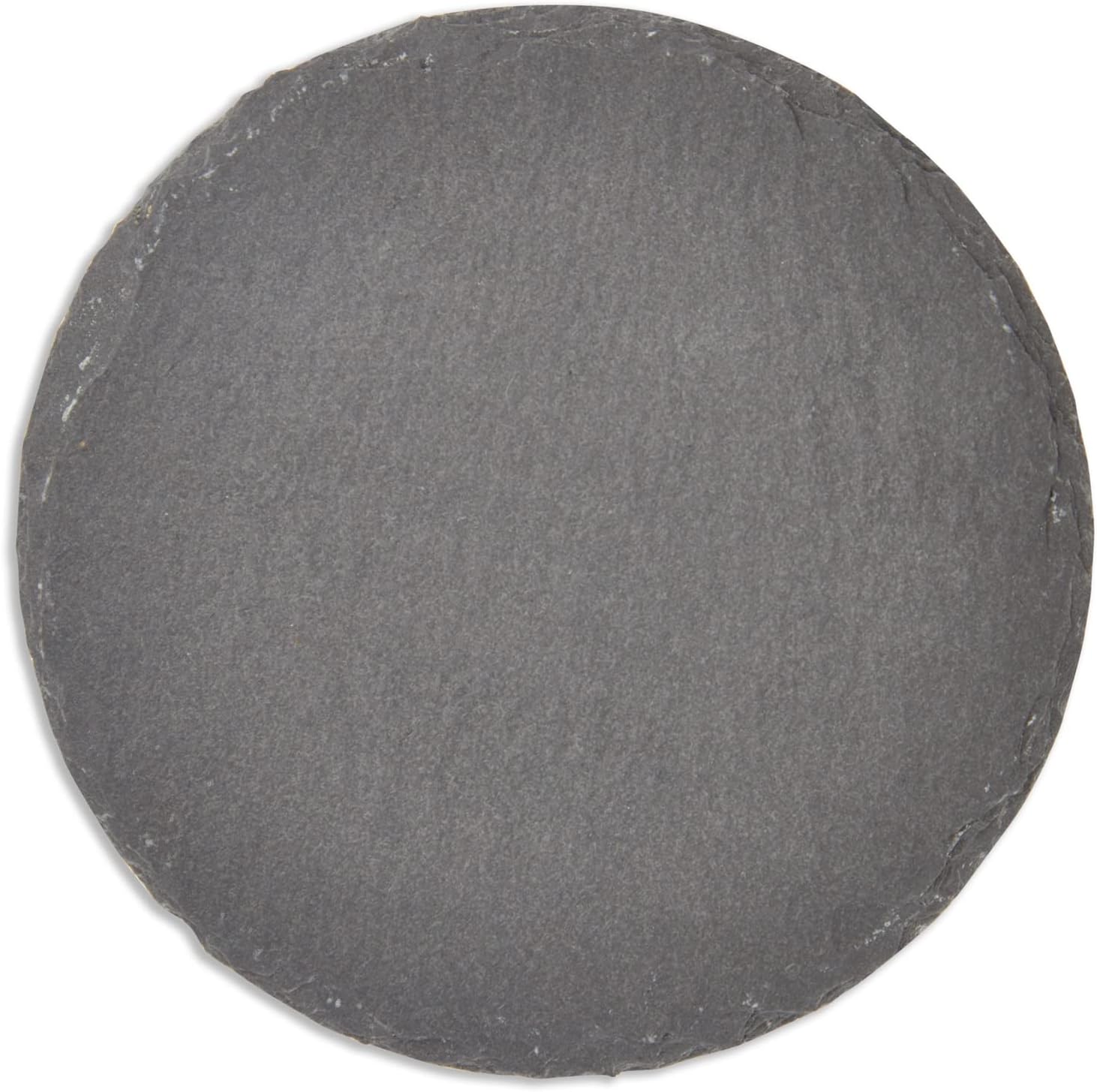 8 Pack Slate Drink Coasters with Holder for Coffee Table, Bar, Kitchen (Black Stone, 3.8 in)