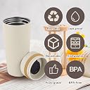2pcs Slider Replacement Stopper for Owala SmoothSip Slider 20oz & 12oz, Silicone Seal Plug Compatible with Owala Coffee Insulated Cup Mouth Stopper Top Lid Gasket Plug Accessories BPA-Free (Black) gallery image