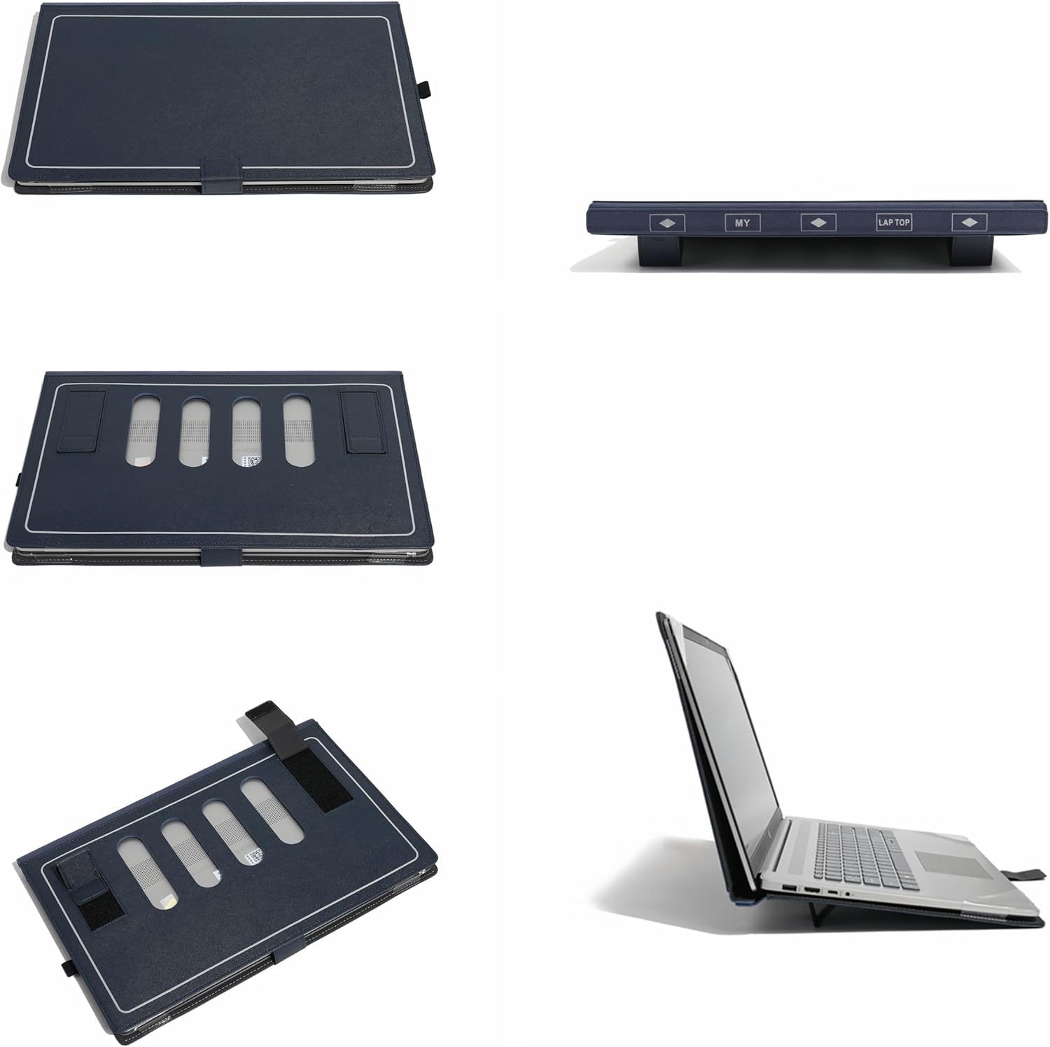 Honeymoon Protectiv Case Cover for Lenovo Yoga Pro 9i Gen 9/8 & Pro 9 Gen 9 16 Inch, ThinkPad T16 Gen 2/1 & P16s Gen 2/1, Multi-Angle Stand with Heat-Vent, SX-030-Blue