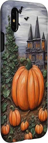 Miniatura 9 de Carcasa para iPhone 12 Pro Max con diseño floral vintage para Halloween y otoño