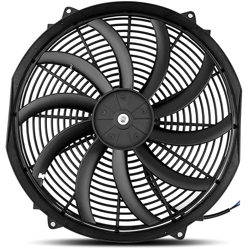 Miniatura 4 de American Volt - Ventilador de refrigeración para motor eléctrico de 12 voltios, reversible, de alto rendimiento, para auto, camión, refrigerador,