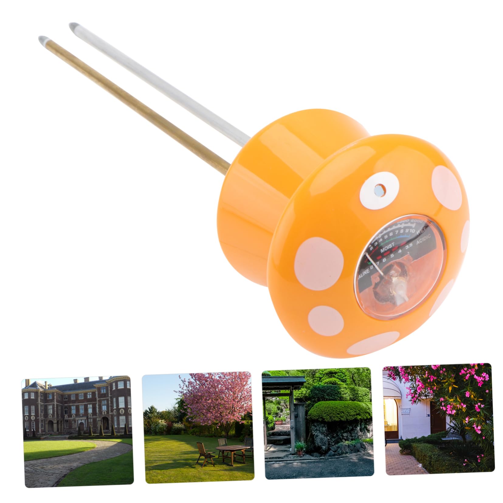 ibasenice 2 Stck. Bodentester Bodenfeuchtigkeitsmesser Anlage Boden Meter Pflanzentester Boden Ph-Tester Gartenerde Tester Werkzeug Zur Bodenuntersuchung Bodenfeuchte Tester Orange Plastik
