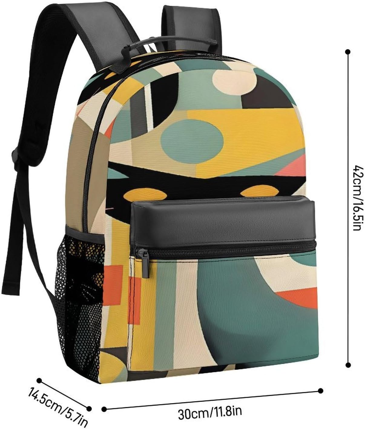 Mid-Century Modern Art Laptop Backpack for Men Women 16 Inch image 2