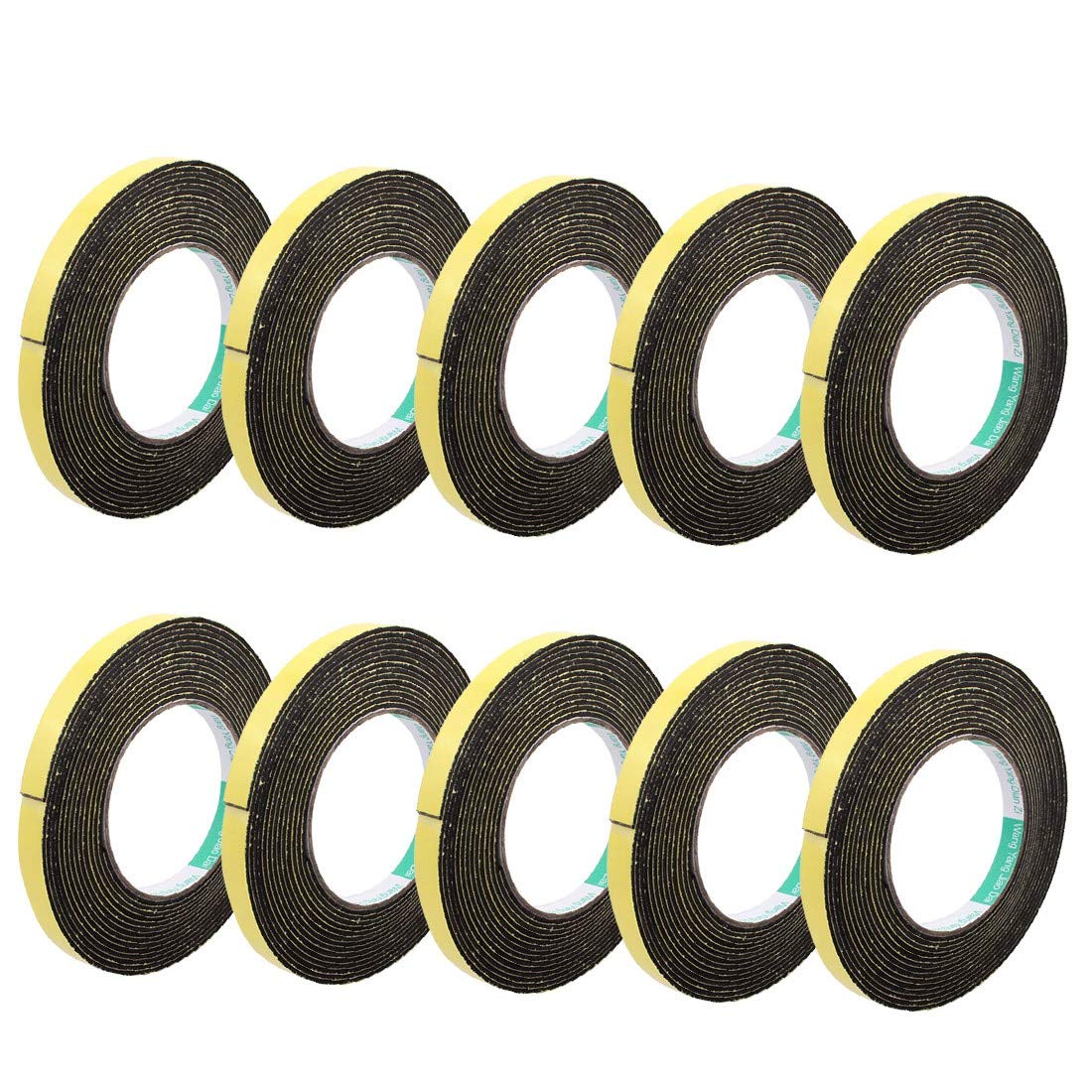 New Lon0167 10Pcs 10mm Featured Width 2mm Thickness Reliable Efficacy EVA Single Side Sponge Foam Tape 5 Meters Length(id:6bc e8 48 537)