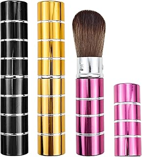 Paquete de 3 brochas de maquillaje Kabuki ret...