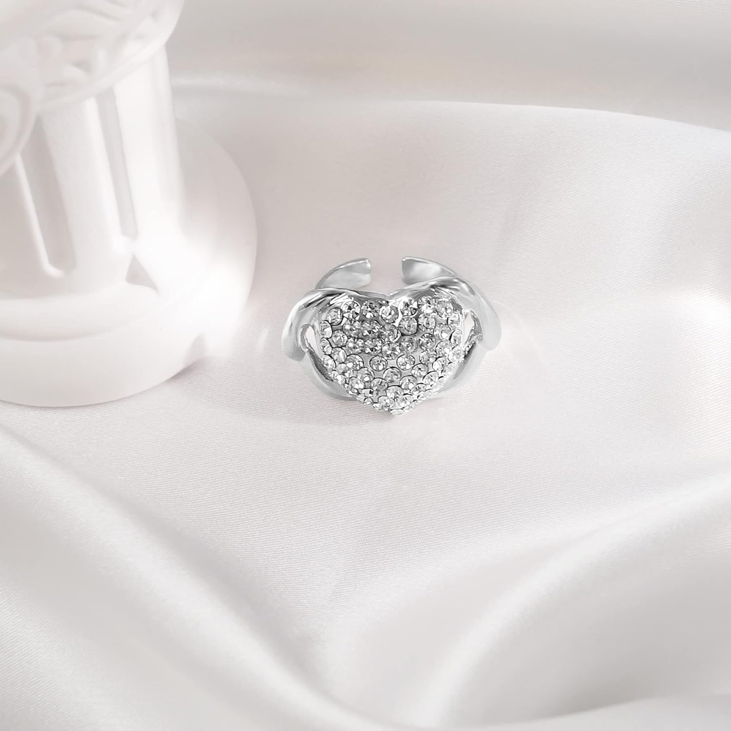 Gold Jewelry Set 18K Gold Accessories for Women Jewelry Set Wedding Bridal Fashion Jewelry Sets Women Accessories Bracelets Earrings and Rings Sweetheart Gifts